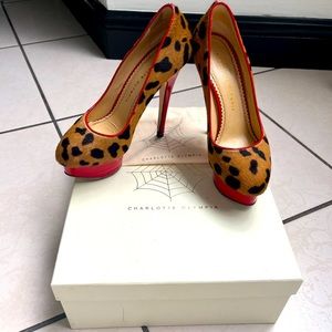 Charlotte Olympia Dolly Leopard Platforms